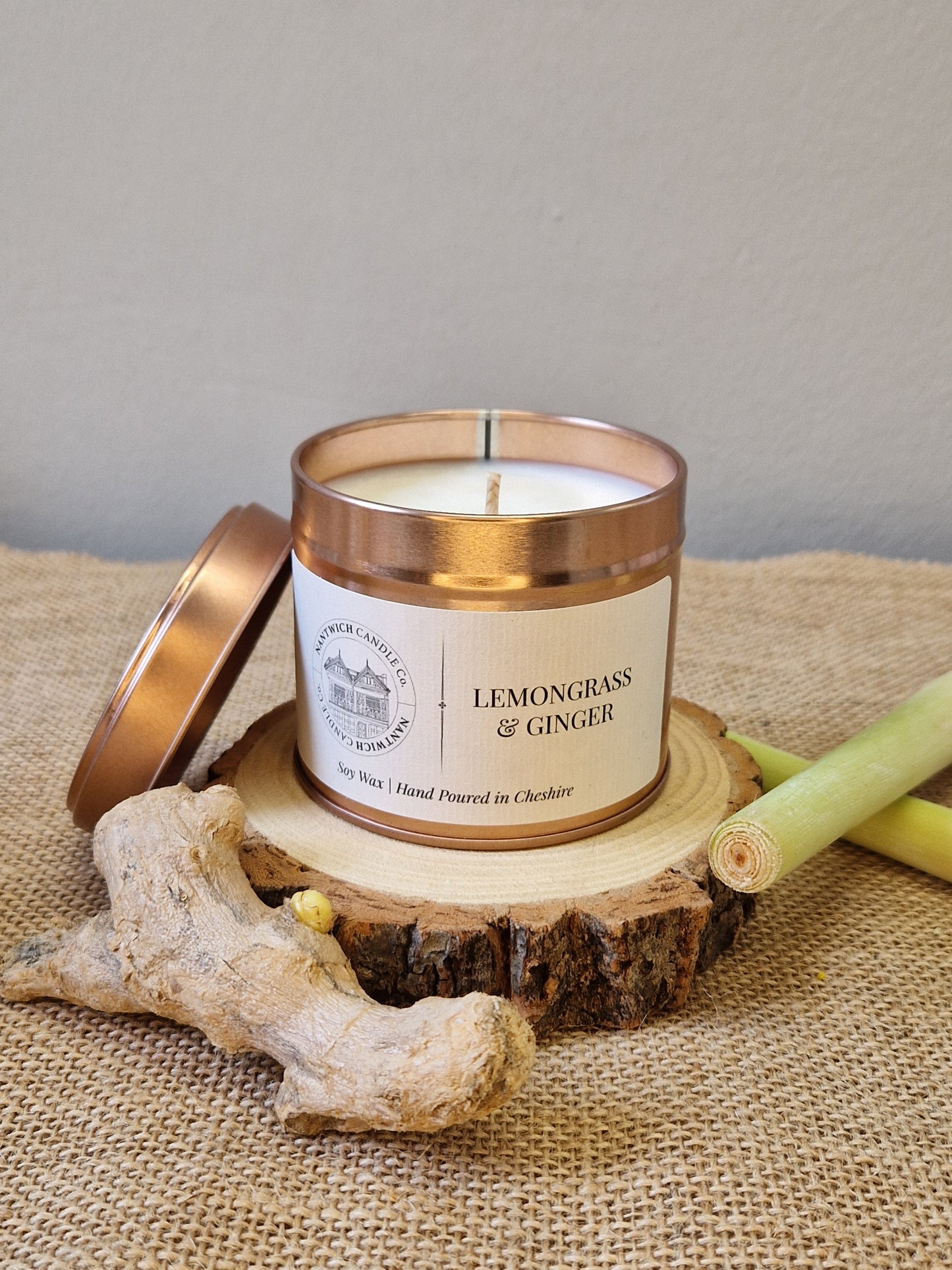 Lemongrass & Ginger Soy Wax Candle