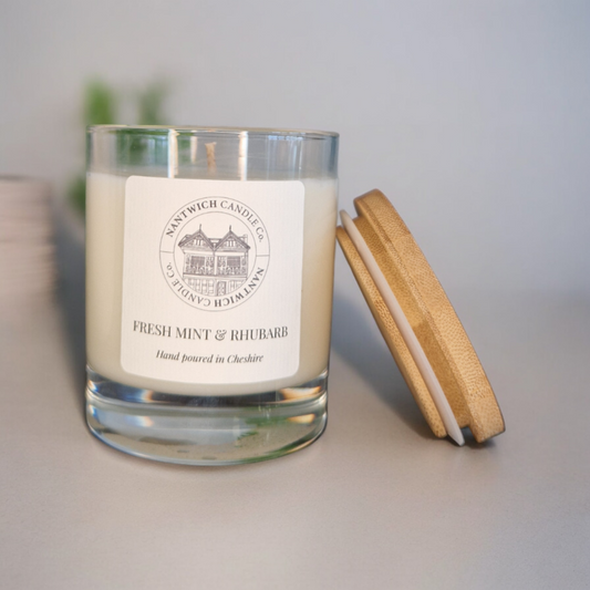 Fresh Mint & Rhubarb Soy Wax Candle